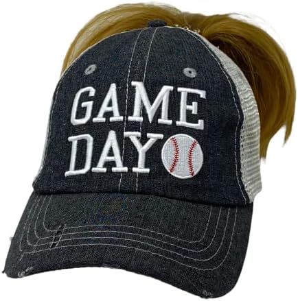 קוקומו נשמה נשים יום בייסבול יום משחק | יום המשחק בייסבול בלחמן מבולגן כובע קוקו גבוה | כובע בייסבול של יום